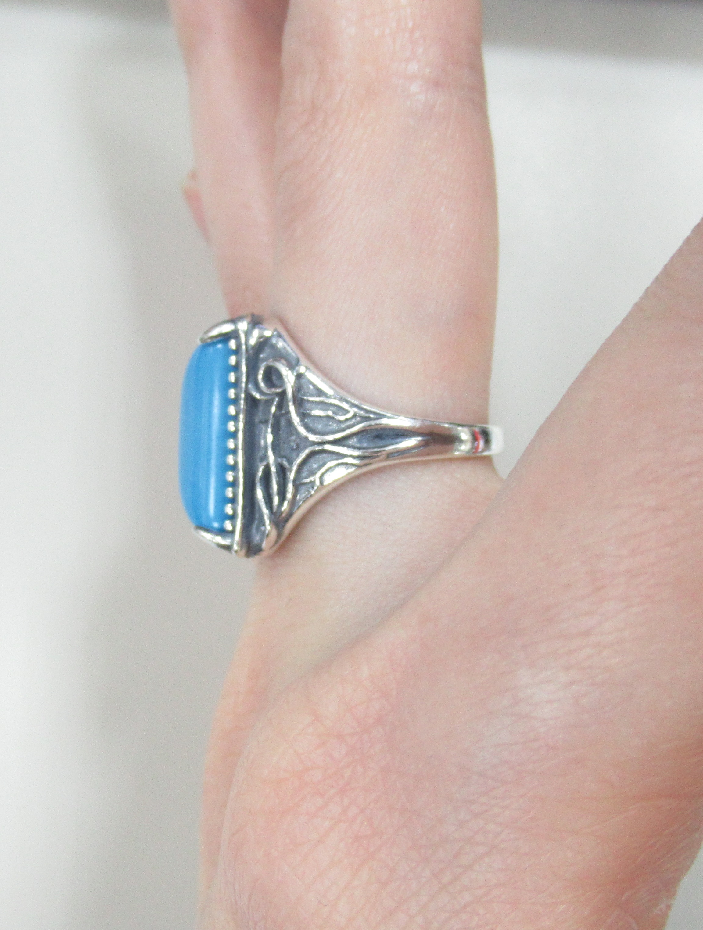 Серебряное кольцо с бирюзой